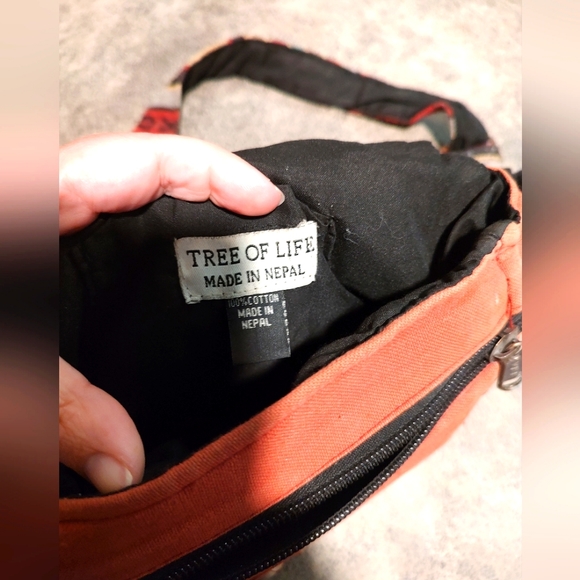 Tree of life Napel Canvas boho crossbody messenger bag purse - Picture 10 of 16